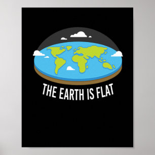 The Earth Is Flat Earthers Poster