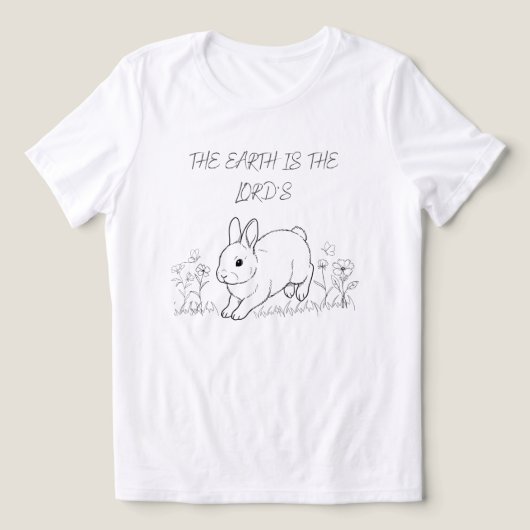 The Earth Is the Lord’s Christian Tri-Blend Shirt (Design Vorderseite)