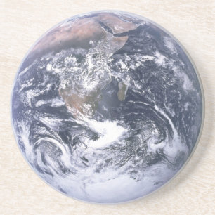 The  Earth seen from Apollo 17 Sandstone Coaster Sandstein Untersetzer