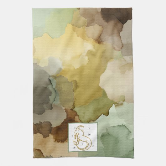 🐐 The Earth-Whisper Weave  Geschirrtuch (Vertikal)