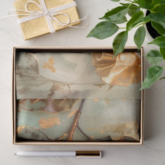 The Earthy Botanical Elegance Tissue Seidenpapier (Geschenk)