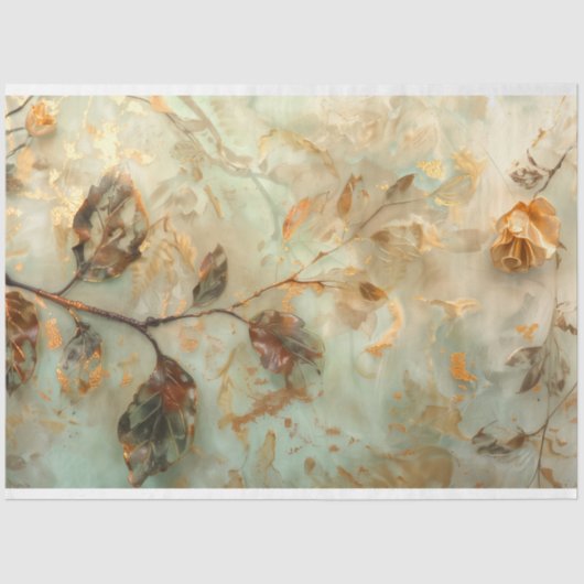 The Earthy Botanical Elegance Tissue Seidenpapier (Vorderseite)