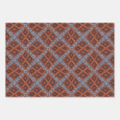 The Earthy Browns and Blue Mud Cloud Style Geschenkpapier Set (Vorderseite 3)