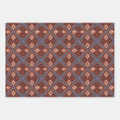 The Earthy Browns and Blue Mud Cloud Style Geschenkpapier Set (Vorderseite)