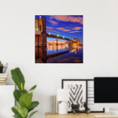The East River, Brooklyn Bridge, Manhattan Poster (Heimbüro)