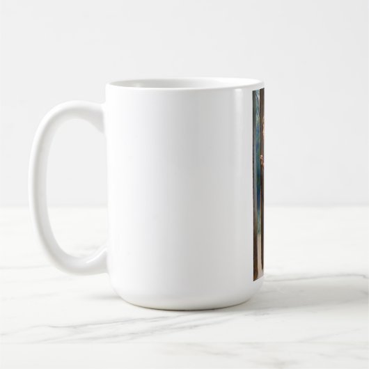 The Eavesdropper (von Eugene de Blaas) Kaffeetasse (Links)