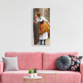 The Eavesdropper (von Eugene de Blaas) Leinwanddruck (Insitu (Wohnzimmer))