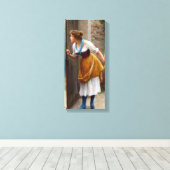 The Eavesdropper (von Eugene de Blaas) Leinwanddruck (Insitu (Holzboden))