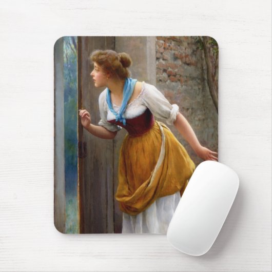 The Eavesdropper (von Eugene de Blaas) Mousepad (Mit Mouse)