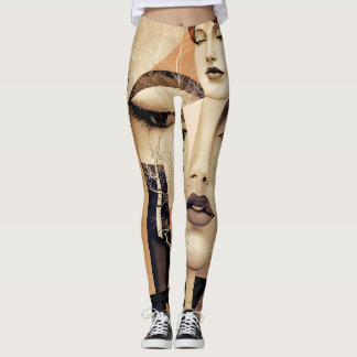 The Echo of “Virelle” – An Abstract Portrait Leggings