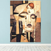 The Echo of “Virelle” – An Abstract Portrait Leinwanddruck (Insitu (Holzboden))