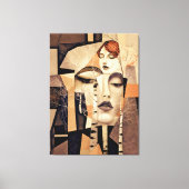 The Echo of “Virelle” – An Abstract Portrait Leinwanddruck (Vorderseite)