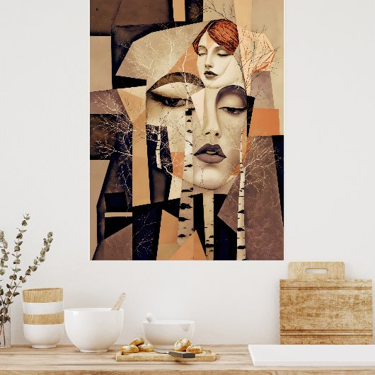 The Echo of “Virelle” – An Abstract Portrait Poster (Küche)