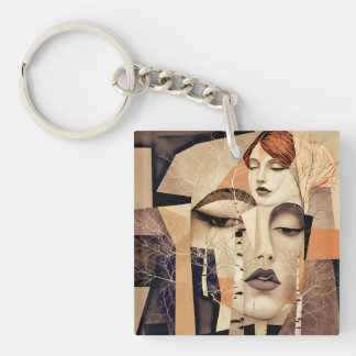The Echo of “Virelle” – An Abstract Portrait Schlüsselanhänger