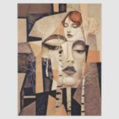 The Echo of “Virelle” – An Abstract Portrait Seidenpapier (Vorderseite)