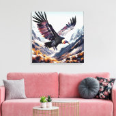 the Ecuadorian condor flying Leinwanddruck (Insitu (Wohnzimmer))