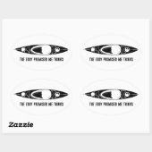 The Eddy Promised Me Things Kayak Ovaler Aufkleber (Blatt)