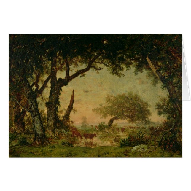 The Edge des Waldes in Fontainebleau (Vorderseite (Horizontal))