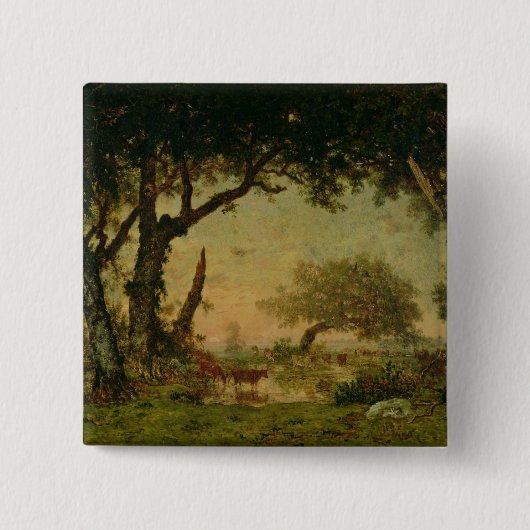 The Edge des Waldes in Fontainebleau Button (Vorderseite)