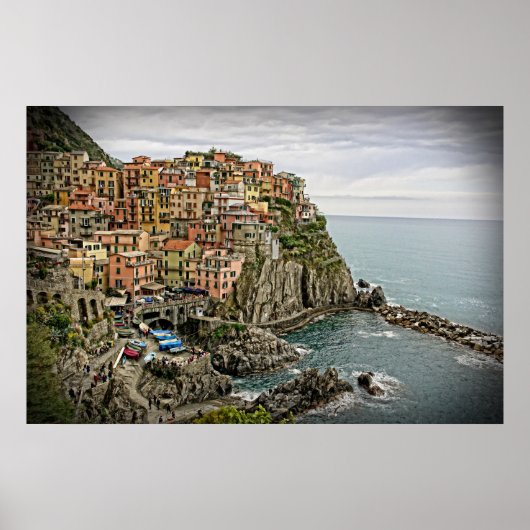 The Edge of Italy - Manarola - Cinque Terre Poster (Vorne)