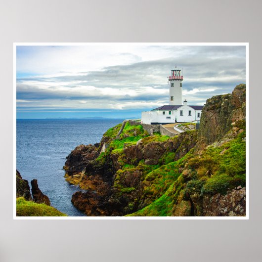 The "Edge of the World" at Fanad Head Lighthouse Poster (Vorne)