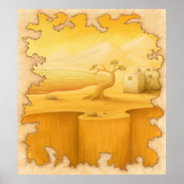 "The Edge of the World" Erlebnismotiv Malerei Poster