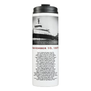 The Edmund Fitzgerald mit Crew-Namen Tasse