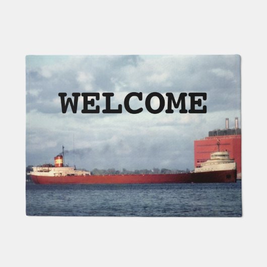 The Edmund Fitzgerald on the St. Clair River Fußmatte (Vorderseite)