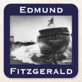 The Edmund Fitzgerald Rechteckiger Pappuntersetzer (Vorderseite)