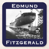 The Edmund Fitzgerald Rechteckiger Pappuntersetzer (Vorderseite)