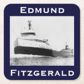 The Edmund Fitzgerald Rechteckiger Pappuntersetzer (Vorderseite)