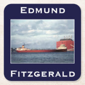 The Edmund Fitzgerald Rechteckiger Pappuntersetzer (Vorderseite)
