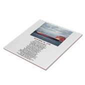 The Edmund Fitzgerald with Crew Names Fliese (Seite)