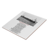The Edmund Fitzgerald with Crew Names Fliese (Seite)