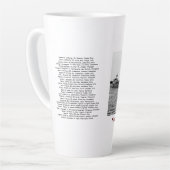 The Edmund Fitzgerald with Crew Names Milchtasse (Linke Ecke)