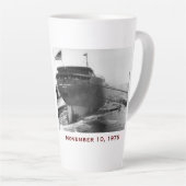 The Edmund Fitzgerald with Crew Names Milchtasse (Rechte Ecke)