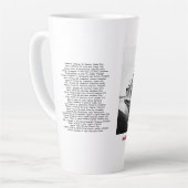 The Edmund Fitzgerald with Crew Names Milchtasse (Linke Ecke)