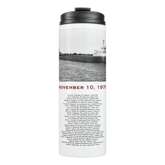 The Edmund Fitzgerald with Crew Names Mug Thermosbecher (Vorderseite)
