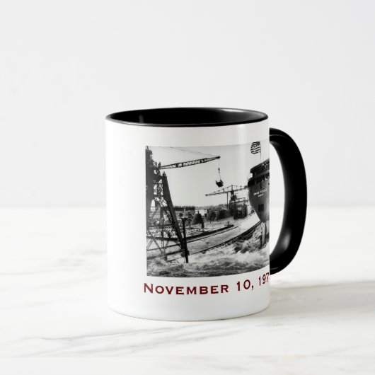 The Edmund Fitzgerald with Crew Names Tasse (VorderseiteRechts)