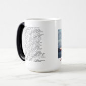The Edmund Fitzgerald with Crew Names Verwandlungstasse (Vorderseite Links)