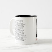 The Edmund Fitzgerald with Crew Names Zweifarbige Tasse (Vorderseite Links)