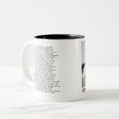 The Edmund Fitzgerald with Crew Names Zweifarbige Tasse (Vorderseite Links)