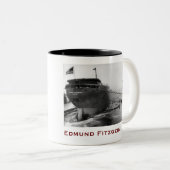 The Edmund Fitzgerald with Crew Names Zweifarbige Tasse (VorderseiteRechts)