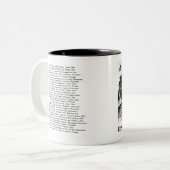 The Edmund Fitzgerald with Crew Names Zweifarbige Tasse (Vorderseite Links)