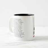 The Edmund Fitzgerald with Crew Names Zweifarbige Tasse (Vorderseite Links)
