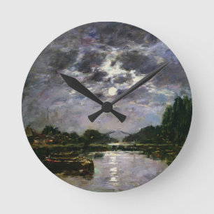 The Effect of the Moon, 1891 (oil on canvas) Runde Wanduhr