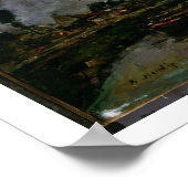 The Effect of the Moon, 1891 (Öl auf die Leinwand) Poster (Ecke)