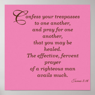The effective, fervent prayer poster