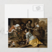 The Effects of Intemperance, c.1663-65 Postkarte (Vorne/Hinten)