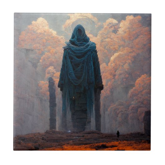 The Effigy Fantasy Sci-Fi Art Fliese (Vorderseite)